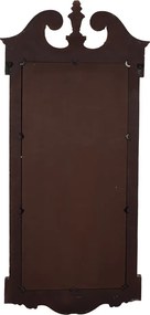 Oglinda de perete, verde, din lemn, aspect vintage, 65x3x145 cm