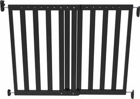 Noma Poartă de siguranță extensibilă 63,5-106 cm, lemn, negru 93743