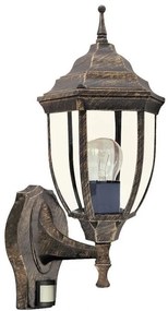 Aplica de perete exterior cu senzor, IP43, up light, auriu antic Nizza 8458 RX