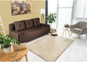 Canapea Extensibila Roma Lux Dark Chocolate 205x90x86 cm + lada de depozitare, maro