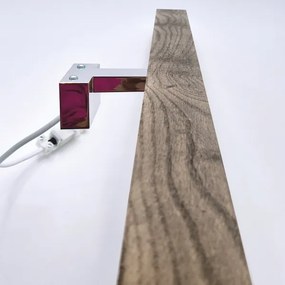 Aplică LED pentru oglindă Brilagi WOODY MIRROR LED/15W/230V IP44 stejar/crom