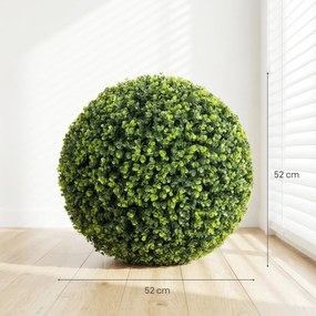 HOMCOM Bile artificiale de eucalipt de 52 cm, set de 2, plante decorative rezistente la UV cu 1086 frunze pentru interior și exterior | Aosom Romania