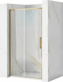 Paravan de dus tip Walk-in Rea Rapid Slide 110x195 cm profil auriu periat