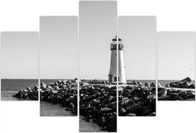 Tablou - Far de pe coastă, Santa Cruz, California (150x105 cm)