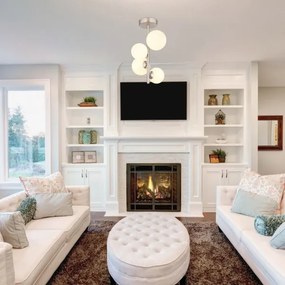 Lustră LED pe tijă RIHA 4xG9/3W/230V crom Globo 56140-4D