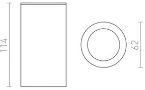 Spot MOMA 1xGU10/35W/230V alb RED-Design Rendl-R12043