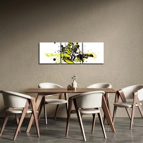 Tablou - Street dance (cu ceas) (90x30 cm)