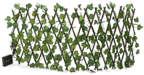 Instalație LED solară Aigostar 56xLED/2x0,4m IP65 alb cald iederă