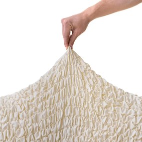 Huse bielastice FUCO bumbac bio smântânii fotoliu (l. 60 - 110 cm)