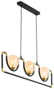 Lustră pe cablu Jupiter 1989 HANZA 3xG9/10W/230V negru/auriu/bej