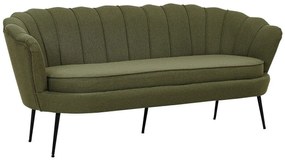 Canapea Dallas 2917Numărul de locuri: 3, Dusty Verde, Negru, 181x78x79cm, Tapiterie, Picioare: Metal