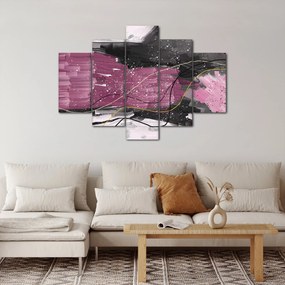 Tablou - Abstracție roz-roșu (150x105 cm)