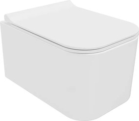 Mexen Elis vas wc Rimless cu capac de toaletă cu închidere lentă, slim, duroplast, alb lucios - 30910700