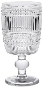 Pahar cu picior Strie transparent 8/16 cm