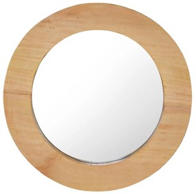 vidaXL Oglindă de perete, 40 cm, tec, rotund