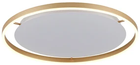 Plafoniera din alamă 60 cm inclusiv LED cu dimmer în 3 trepte - Zlatan