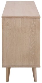 Comodă în culoare naturală joasă cu aspect de lemn de stejar 150x75 cm Nagano – Actona
