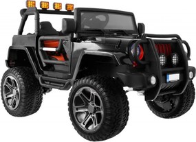 Masinuta Electrica cu acumulator pentru copii NOVOKIDS™ Jeep 4X4 PRO, 2 locuri, Max 40 kg, Roti din Cauciuc EVA, 3-10 ani , Husa ploaie si rucsac ,2