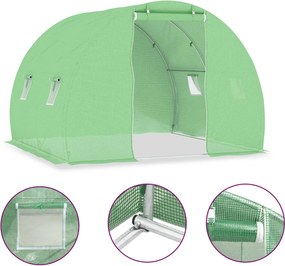 vidaXL Seră, 6 m², 3 x 2 x 2 m
