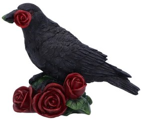 Statueta corb Rose of the Raven 14 cm