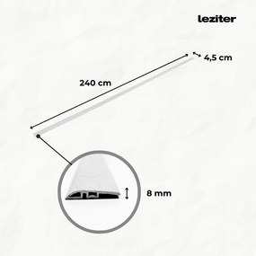 Pastă de nivelare a pardoselilor din vinil SPC, stejar Kent, 2400x45x8 mm
