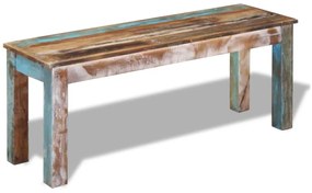 243454 vidaXL Bancă, 110 x 35 x 45 cm, lemn masiv reciclat