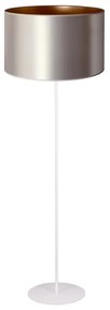 Lampadar Duolla CANNES 1xE27/15W/230V d. 45 cm argintiu/cupru/alb