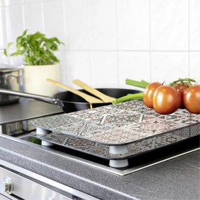 WENKO 53904100 - Capac pentru plită 30x52 cm multicolor/gri/transparent