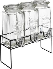 Set 3 dozatoare pentru bauturi, 3 x 1.5 L