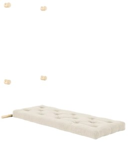 Fotoliu crem cu tapițerie din catifea reiată Hooked – Karup Design