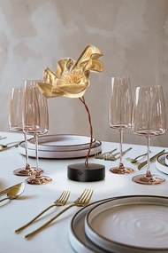 Veioza, Lampa de masa cu baterii ideala pentru restaurant, realizata manual Lafleur velvet