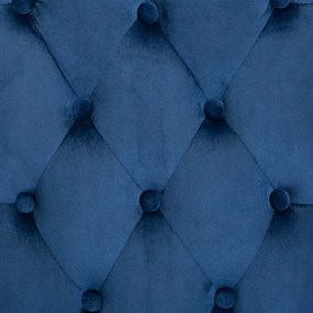 Scaune de bucatarie, 6 buc., albastru, catifea 6, Albastru