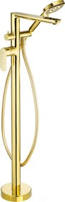 Alpinia⭐️Gold Baterie stativa finisaj auriu cu montaj pe pardoseala pentru cada freestanding BGA_Z17M