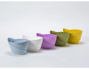 Ghiveci cu sistem de auto-irigare Plastia Doppio, roz-pastel