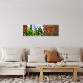 Tablou - Grădina Edenului (cu ceas) (90x30 cm)