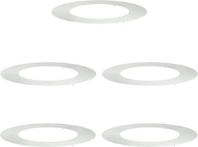 vidaXL potrivit pentru inele de copac plat 5 pcs Argintiu Ø50 / 80 cm