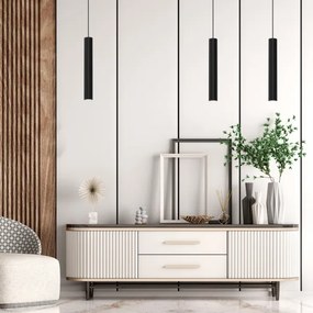 Lustră pe cablu HUDSON 1xGU10/8W/230V neagră