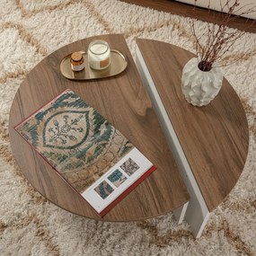 Masă de cafea Orion Walnut White