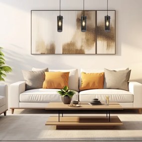 Lustră pe cablu PADOVA 3xE27/15W/230V negru