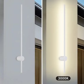 BRILAGI - Aplică LED de exterior AURA, 20 W, 230 V, 3000 K, IP54, 97 cm, alb, CRI 90
