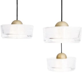 Lustră LED pe cablu MAXLIGHT P0543 LIPARI LED/22W/230V d. 35 cm transparent