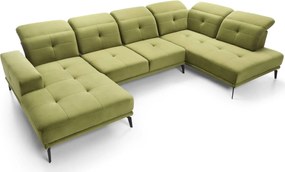 Colțar lemn masiv Formă U Bergamo 350x201cm Personalizabil