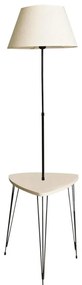 Lampadar cu masă 1xE27/40W/230V negru/crem