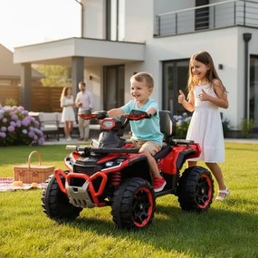 ATV Electric cu acumulator pentru copii NOVOKIDS™ MonsterQuad PRO , Cu melodii si lumini, Lungime 113 cm, 3-8 ani , Max 35 kg , Roti EVA, 12V, 4