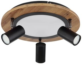 Plafoniera LED cu 3 spoturi directionabile design industrial Kassu 40cm