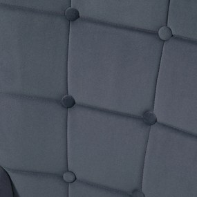 HOMCOM Scaun cu Ottoman, Relaxsessel capitonat, Gri închis | Aosom Romania