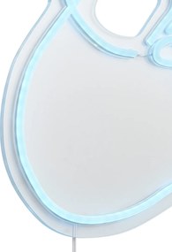 Lampă de perete neon albastră incl. LED - Paperplane
