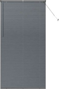 vidaXL Jaluzele venetiene Manual Gri închis 220 x 110 cm Aluminiu