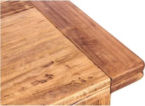 Masa extensibila, L120(210) 80 H80 cm, natur antichizat, lemn masiv