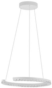 Lustra circulara aluminiu alb GREAMY D-46cm